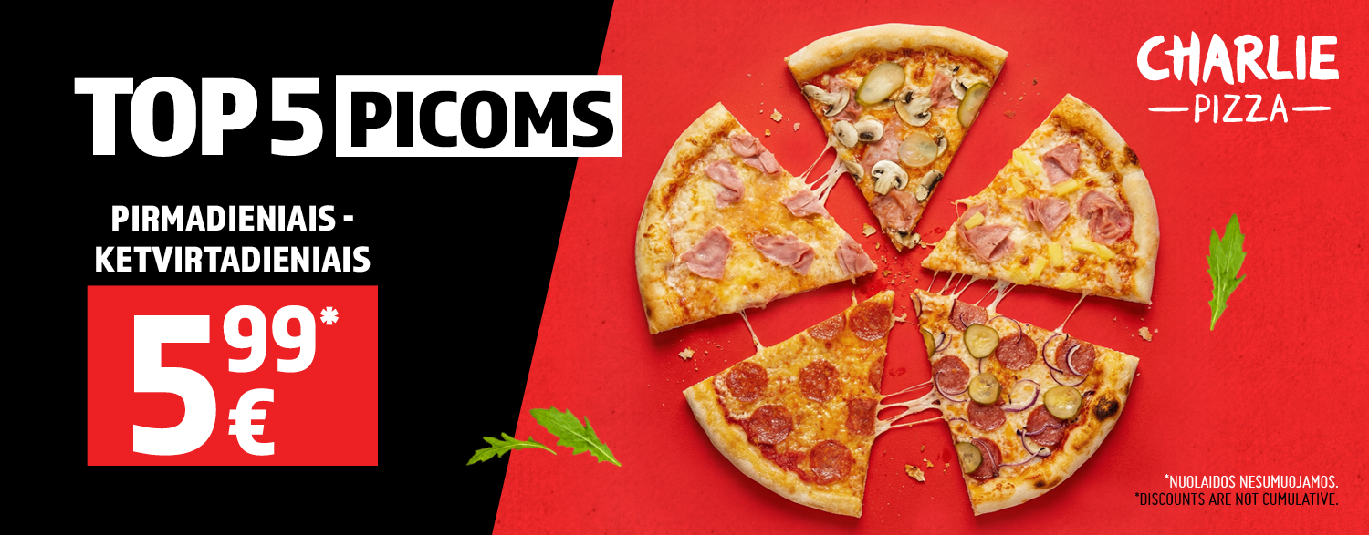 CHARLIE PIZZA specialus pasiūlymas!