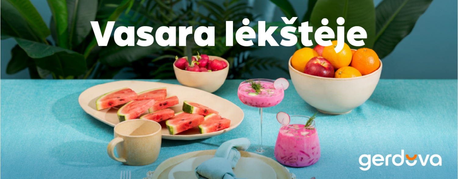 Vasara lėkštėje. IKI -25% serviravimo indams.
