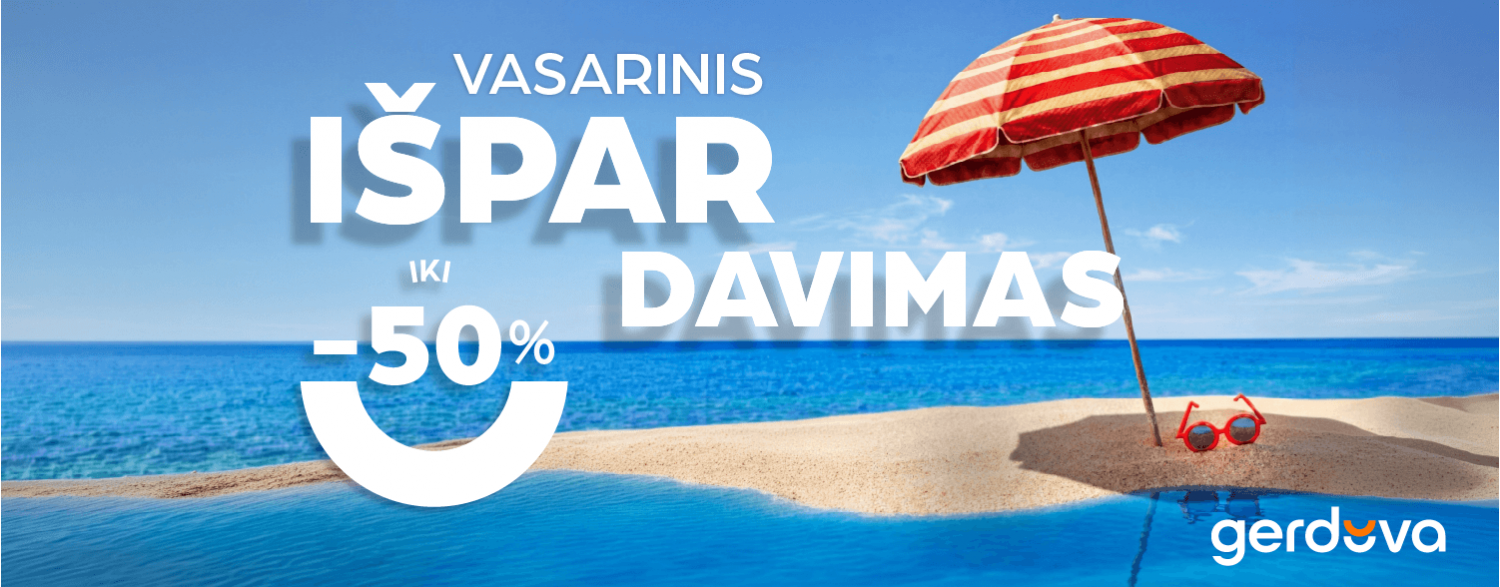 Vasarinis IŠPARDAVIMAS IKI -50%