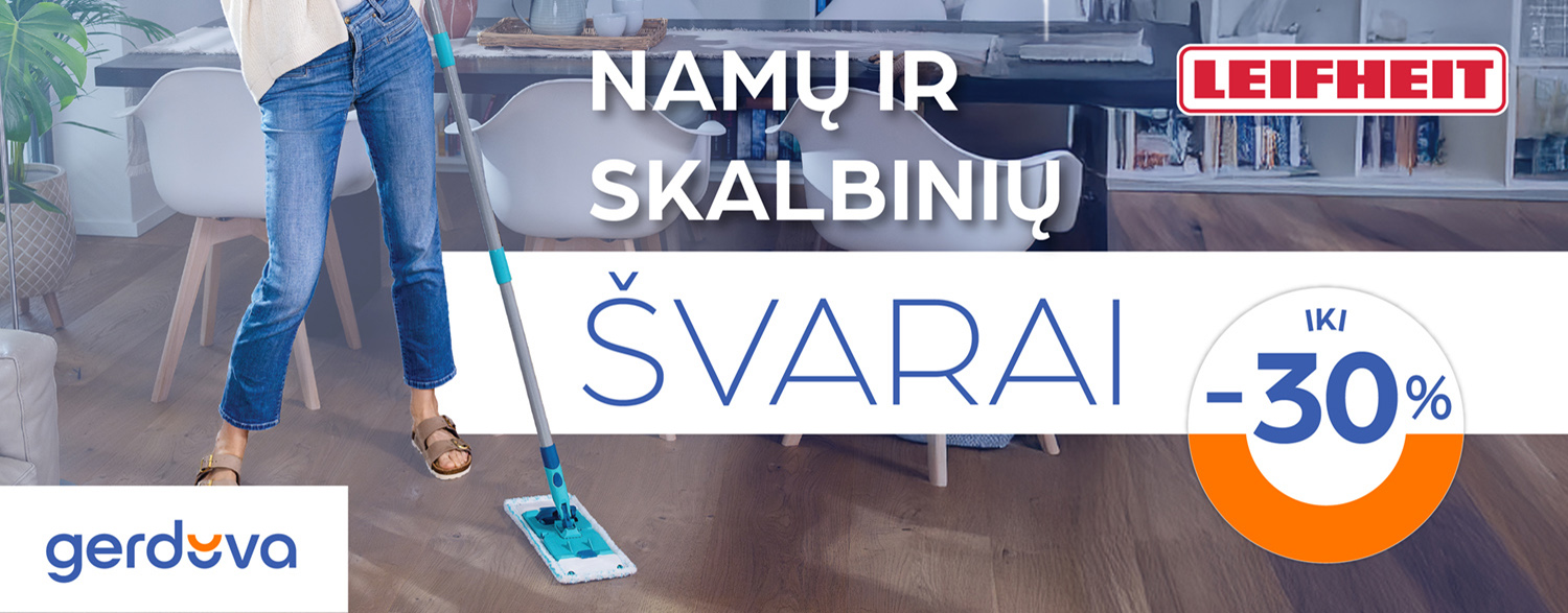 Namų ir skalbinių švarai iki -30%