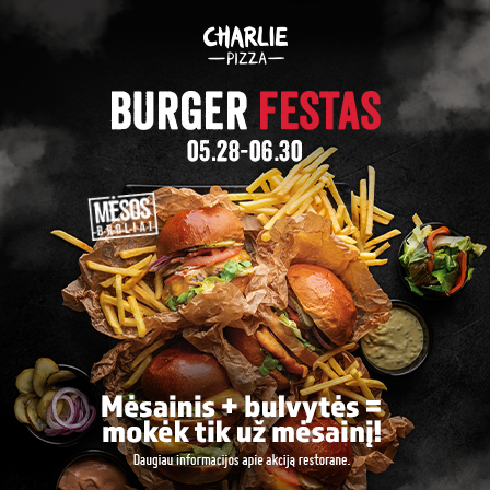 Charie pizza „BURGER FESTAS“