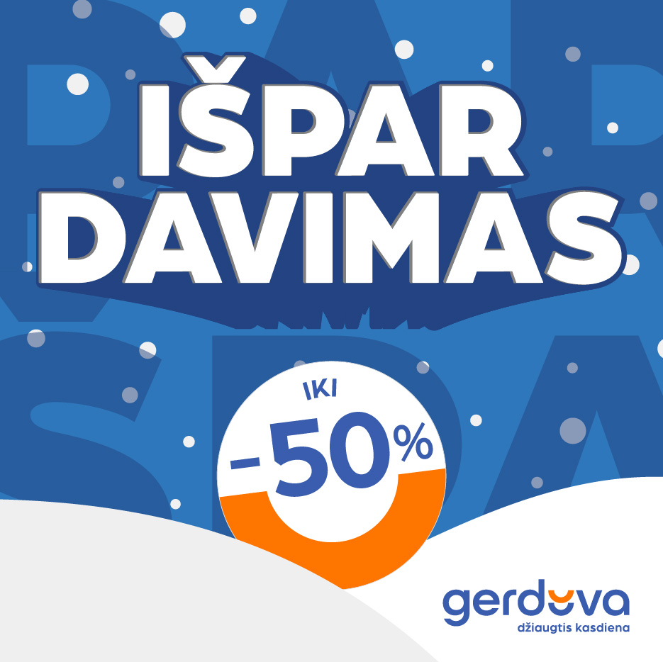 IŠPARDAVIMAS iki -50%