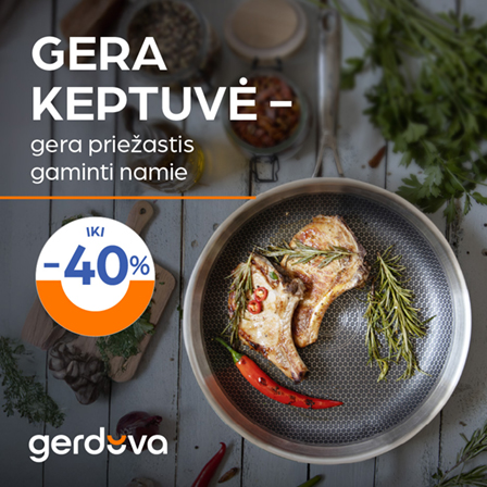 Gera keptuvė – gera priežastis gaminti namie. Visoms keptuvėms iki -40%