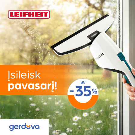 Įsileisk pavasarį! Langų valymui iki -35%