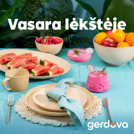 Vasara lėkštėje. IKI -25% serviravimo indams.