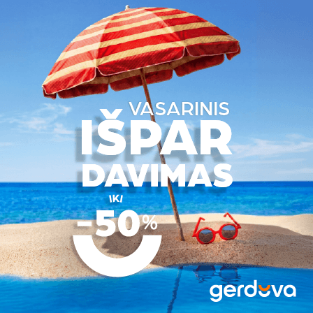 Vasarinis IŠPARDAVIMAS IKI -50%