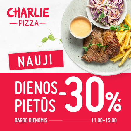 Nauji dienos pietūs net -30% !  Nauji dienos pietūs net -30% !
